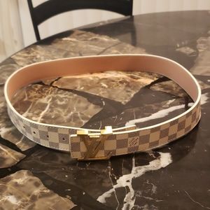 Louis Vuitton white belt